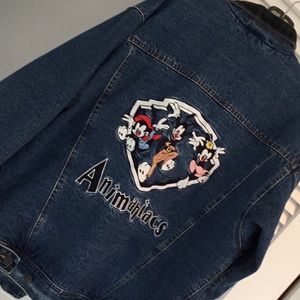 Warner brothers Animaniacs quilted denim jacket